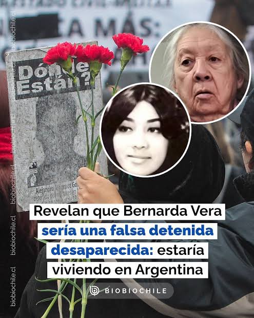No se supo más de la vieja chanta y mentirosa de Bernarda Vera, detenida desaparecida en distadura. 
Devolverán todo el dinero recibido o les siguen pagando?
Cuantos más estarán igual!