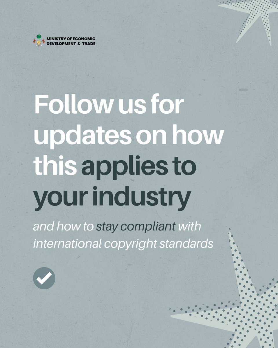 The Maldives joins the Berne Convention! A major milestone for our creative economy. Follow us for updates on copyright compliance and how this impacts your industry. #EconomicDevelopment #BerneConvention #CreativeEconomy