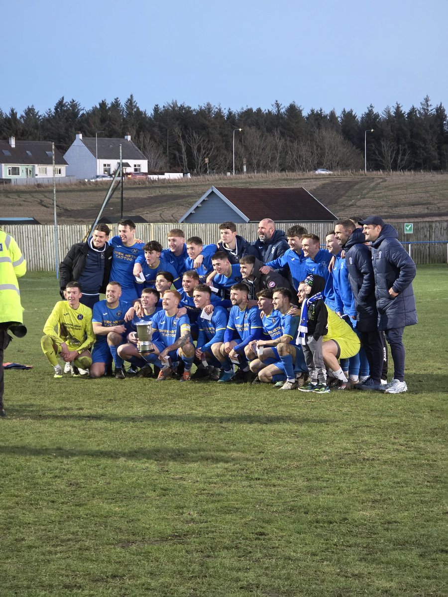 Alex Jack Cup winners 2025. Crossgates Primrose 💙💛