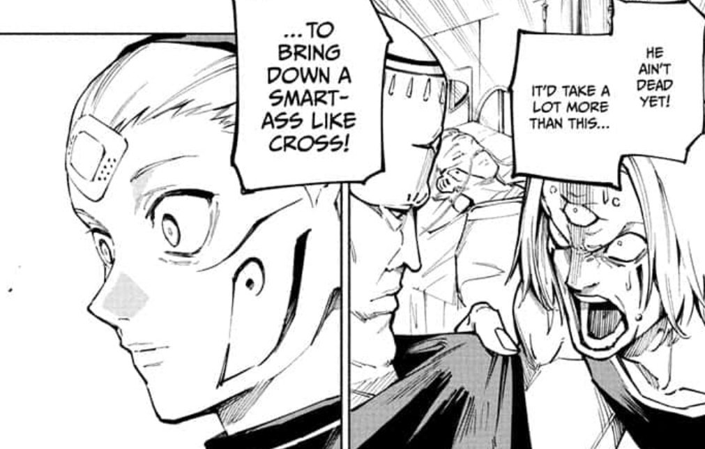 cheshira_go's tweet photo. Cross is in a coma, Maru is broken, Tsurugi could lose Yuka and doesn't even know she's already dying, Dabura feels like a tool and will fight, even if he doesn't want to and oh, Yuuji is immortal and buried almost everyone he loved

kaisen of endless pain, we are soooo back https://t.co/xOnsI57UPy