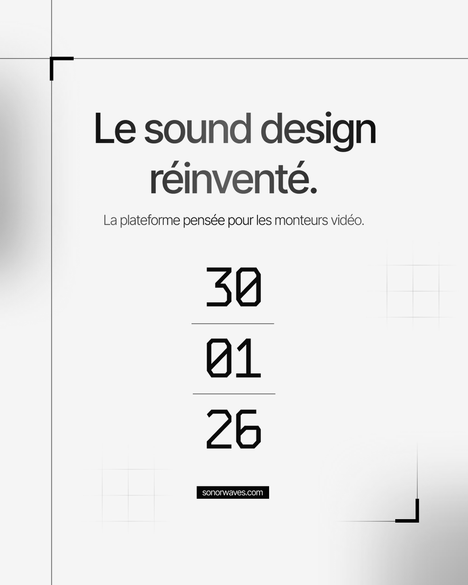 sonorwaves's tweet image. Rendez-vous le 30 Janvier 2026 pour la V1 de Sonorwaves. 

Préinscription Disponible !
(lien sous le tweet)

2 accès VIP au site sont à gagné parmi les préinscrit.

Le passe VIP vous permettra :
- Un accès à tous les produits gratuitement 
- Un merch exclusive

L'excellence…