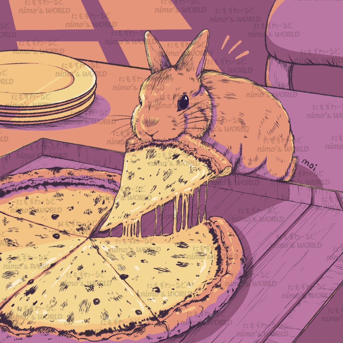 WorldNimo's tweet image. 12月になっちゃいましたっ😂ヒーw
最近沢山うさぎイラスト描いているのでまとめてアップさせてください⤴️（月末に間に合ってない）
皆さんはどのイラストが好きですか？😍

#今月描いた絵を晒そう