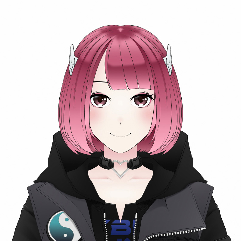 電脳少女戦士 あのんちゃん(Live2Dで動かす予定) #今月描いた絵を晒