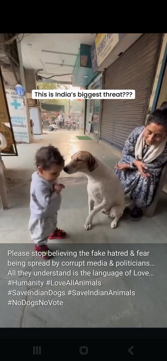 Love_AllBeings's tweet photo. #CommonManForDogs
#AnimalRightsMatter
#saveindiandogs
Teaching Kindness, Compassion, Ahimsa &amp; Coexistence to kids &amp; all adults is the most important thing for a safe kind society. Live and let live. https://t.co/XP9DyOvA21