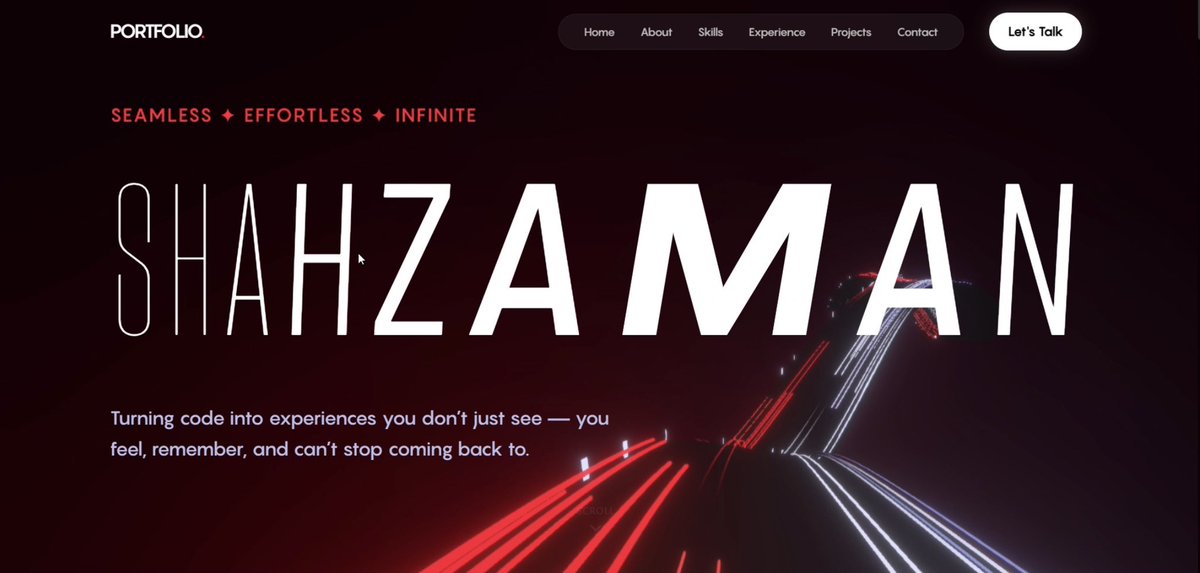 Shahahahzaman's tweet image. New portfolio dropped.
Fast, animated, and fully responsive — built with React + Vite + Tailwind, powered by GSAP &amp;amp; Framer Motion.

Live: my-portfolio-phi-three-72.vercel.app

#webdev #reactjs #frontend #javascript #buildinpublic #developer #UIUX #tailwindcss #vite #GSAP #FramerMotion