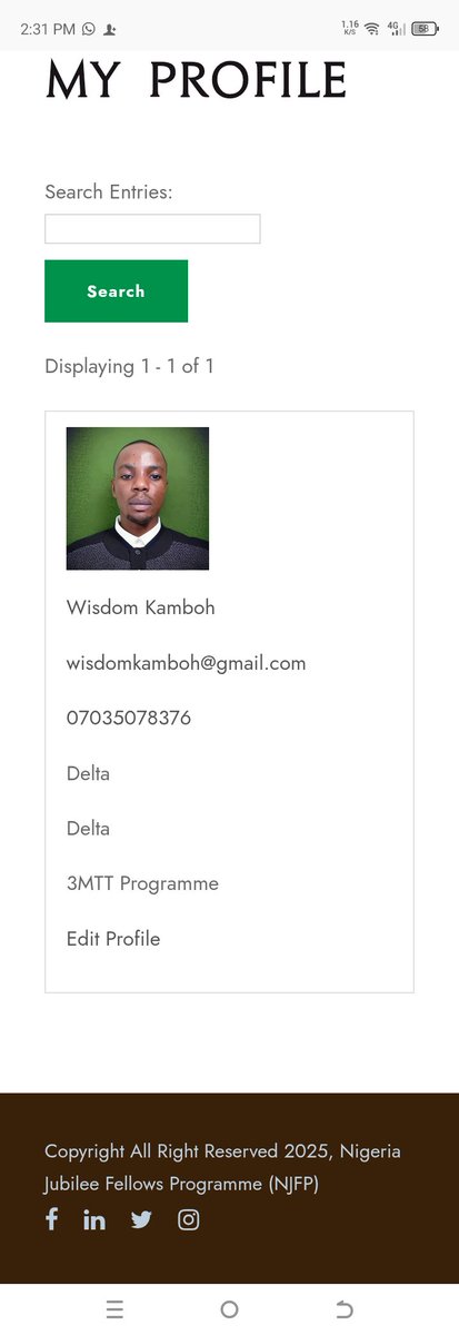 kw4eva's tweet photo. @NigeriaJFP Please why have I not been placed or matched , I have made complaints but no response... Please check your data base and respond, thank you https://t.co/PCtsLWhW2B