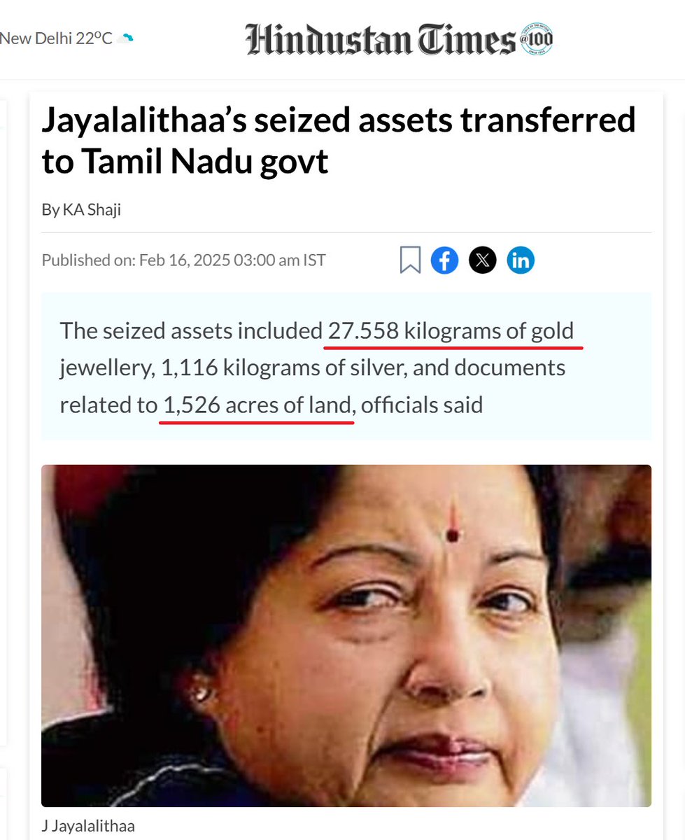 angry_birdu's tweet image. தவெகவின் கொள்கைத் தலைவி ஜெயலலிதாவிடமிருந்து நீதிமன்ற உத்தரவின் பேரில் பறிமுதல் செய்யப்பட்ட சொத்துக்கள்

நிலம் - 1,526 ஏக்கர்
தங்கம் - 27 கிலோ
வெள்ளி - 1,116 கிலோ
பேங்க் டெப்பாசிட் - 10 கோடி ரூபாய்