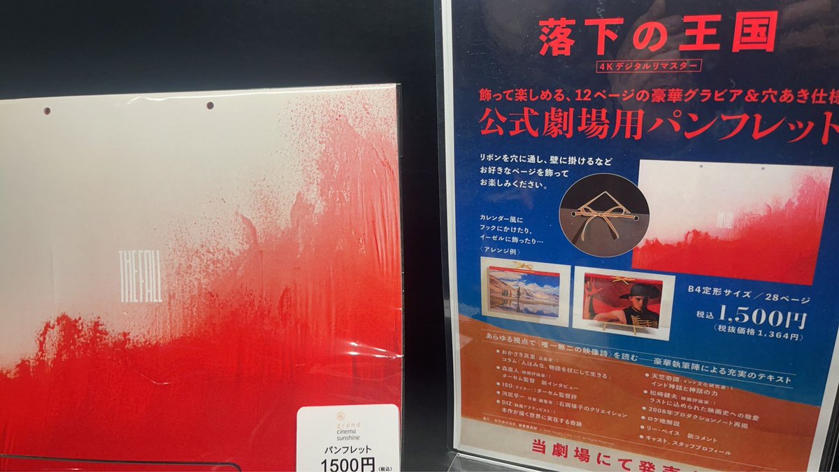 THE FALL 落下の王国観てきました 初見ではないのですが映画館では初