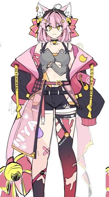 お洋服の原案はストれるかさん が担当しています。 提出して頂いた1ー2枚目を調整し最終案を作っています。 改めてご協力ありがとございました