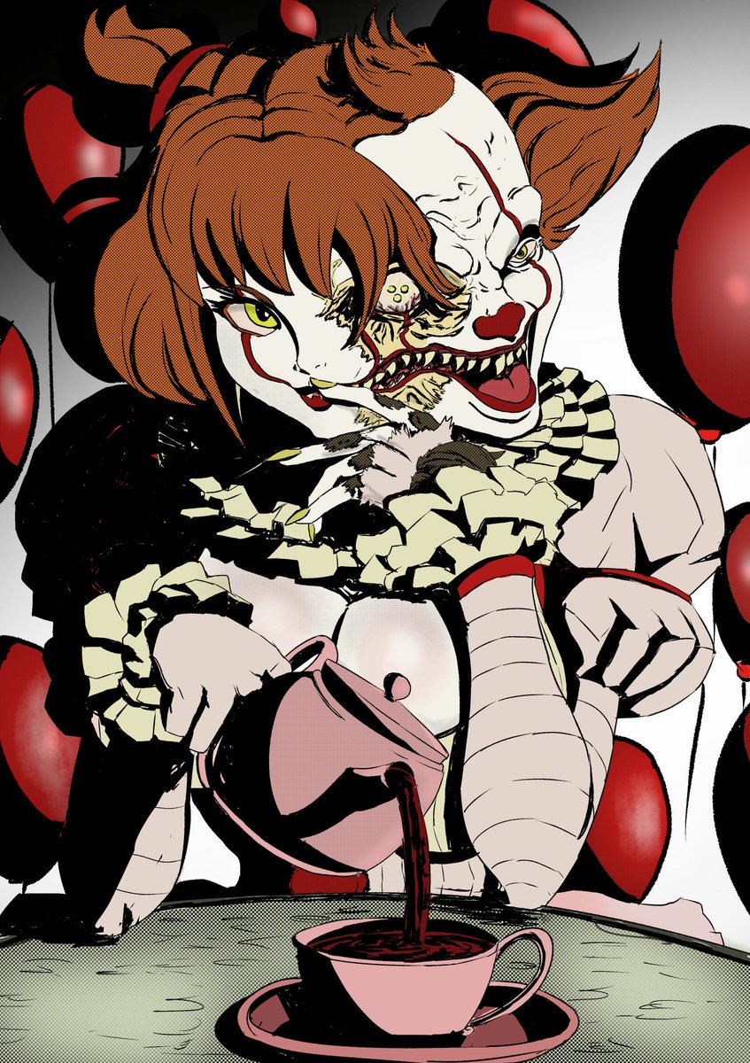 Pittagor4s's tweet photo. POV: You run into Pennywise and your biggest fears are pretty women and clowns. #pennywise #ItTheThing #It #ACoisa #Horrorart #scarymovies #clown #pennywisegirl #bishoujo #fanart #artDesign #ITWelcomeToDerry #clowngirl
Original Design by: @ShunyaYamashita https://t.co/P5zrl1SUWU