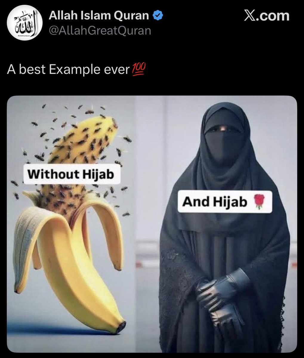 Maybe don't promote your religion by implying women who don't cover up will be gang raped.