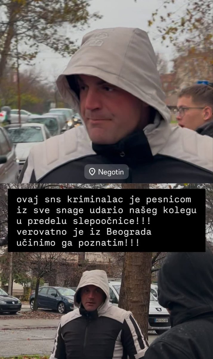saranoviceva's tweet image. HITNO PREPOZNAVANJE !!!
U NEGOTINU JE UDARIO STUDENTA AGRIFA