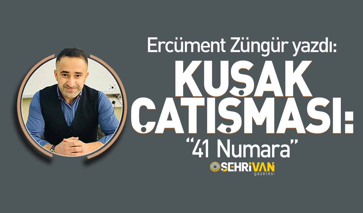 Ercüment Züngür yazdı: Kuşak çatışması: 41 numara!

sehrivangazetesi.com/kusak-catismas…
<a href="/ZungurErcument/">Ercüment ZÜNGÜR</a>