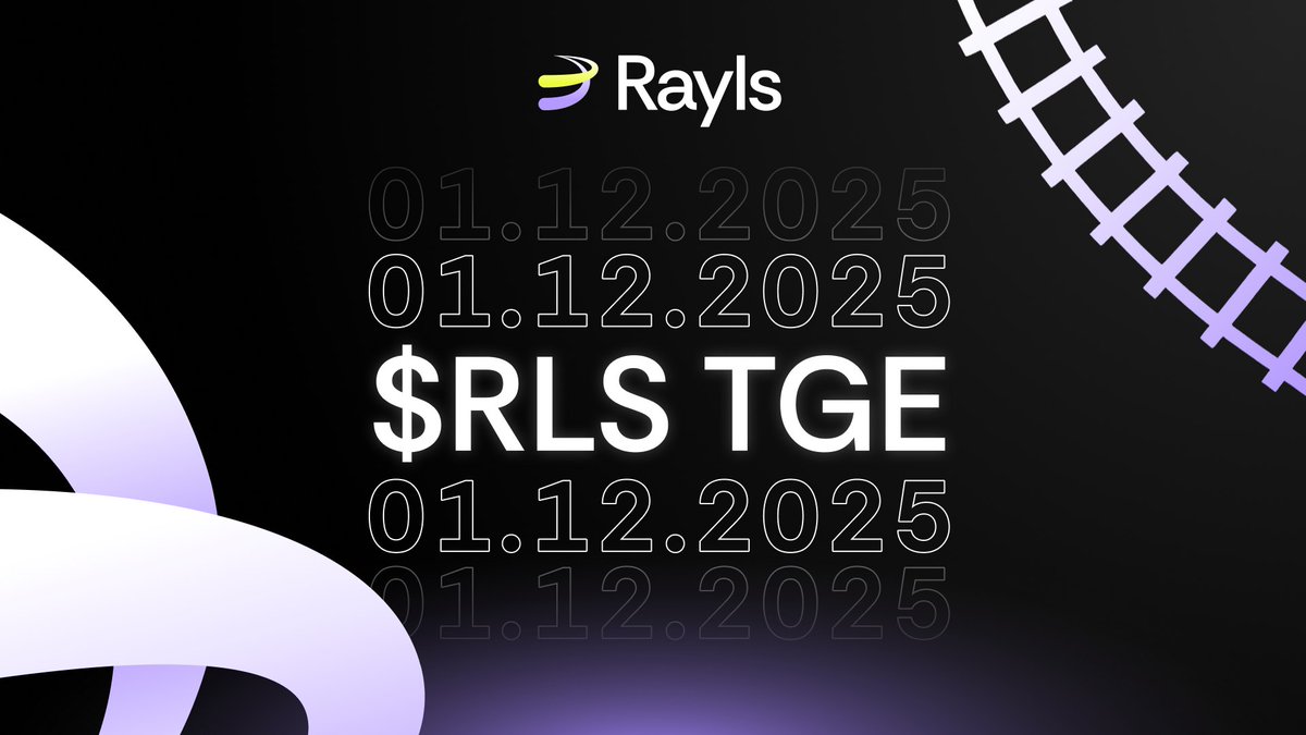 cryptostrategyc's tweet image. Remainder:
Rayls TGE 01-12-2025 @RaylsLabs

Completed Task Now👇
• Visit Dashboard: app.fuul.xyz/landing/rayls-…
- Completed Task on Galxe
Get Your RP and Role Discord

• Mint Card Manifesto
- Mint Here: raylsmanifesto.com/?ref=RAYLS-CRY…
- Connect X
- Submit Evm Address 
- Done
$RLS $RLS $RLS