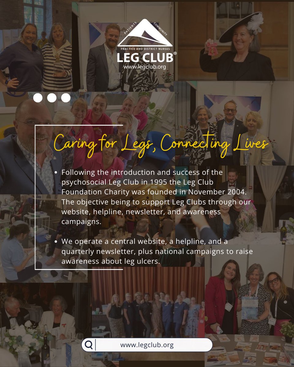 LindsayLegClub's tweet image. The Lindsay Leg Club Foundation promotes leg and foot health across the UK. 🦵💛
Funded by corporate gift aid and donations, we ensure high-quality, ethical care for all.

Follow us for updates, tips, and inspiring stories!

#LegClub #LegHealth #FootCare #WoundManagement