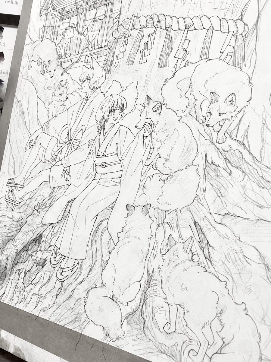 さりげない動きがある絵、楽しい

#まつリごと 