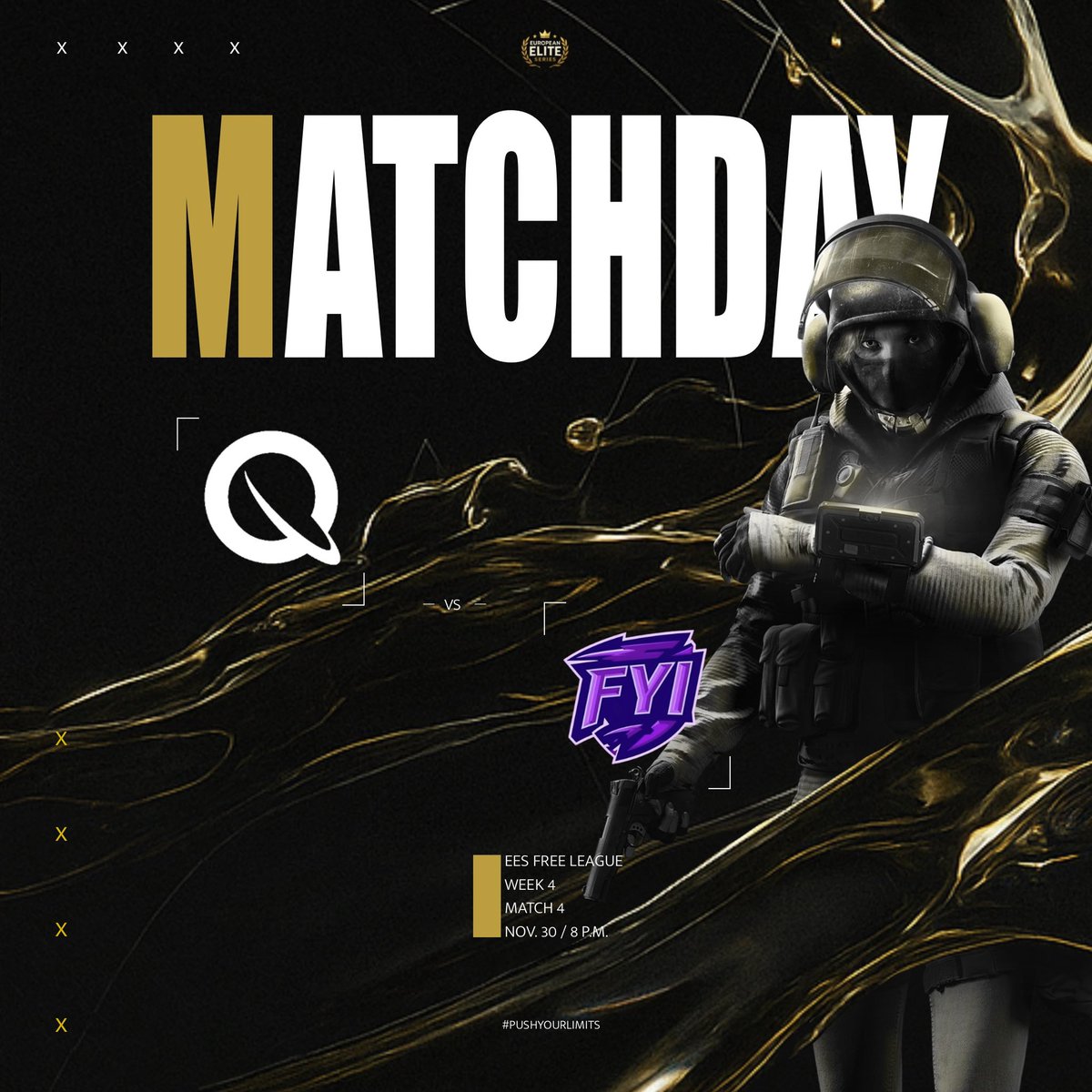 🚨 It's time for the playoffs.
We need a win against Team FYI!

Lineup:
👤 <a href="/Schildiiiiii/">SchildiiIMPULSE</a> 
👤 <a href="/shenokz/">ShenokzDEMON</a> 
👤 <a href="/Peakinh/">Peakinh | Impulse</a> 
👤 <a href="/CrygonHimself/">Crygon |IMPULSE</a> 
👤 <a href="/qBlanki/">Mika</a> 

<a href="/EuroEliteSeries/">European Elite Series</a> 
#pushyourlimits

#gameday #RainbowSixSiegeX #playoffs
