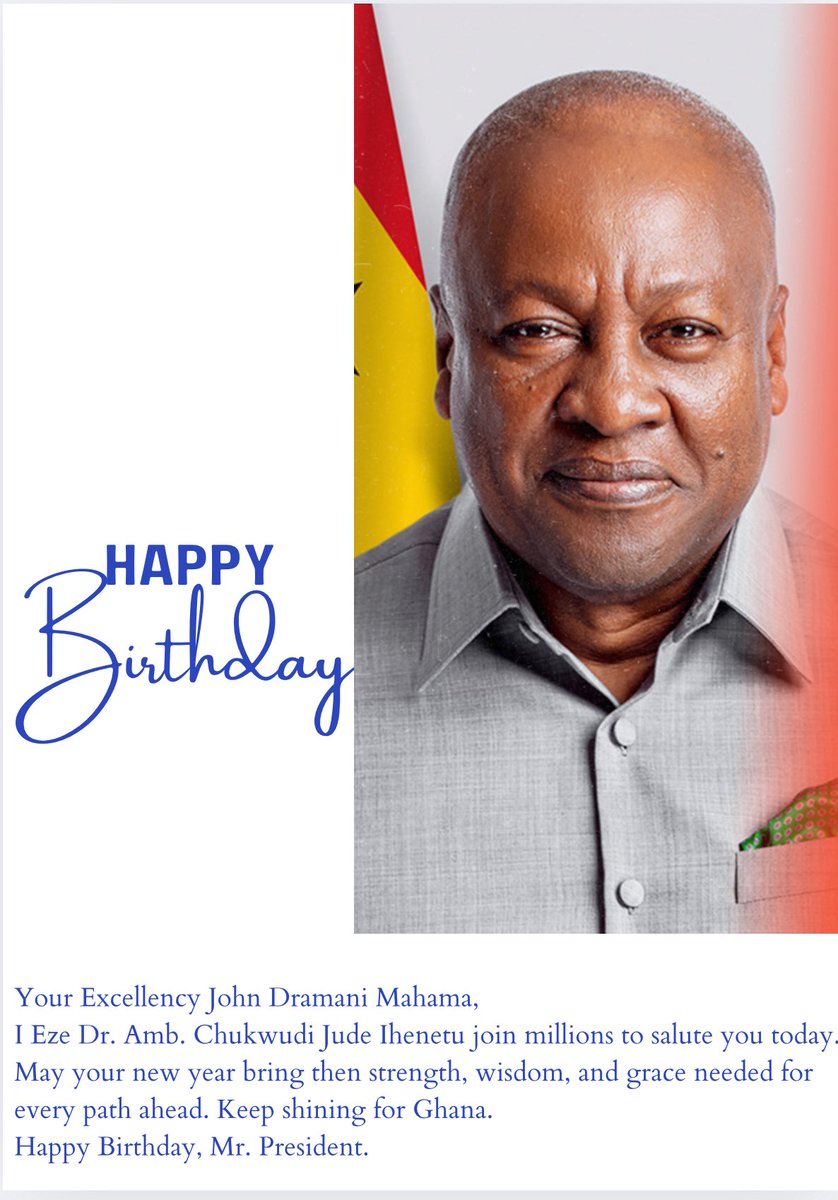 HrmAmb's tweet photo. Happy Birthday Mr. President https://t.co/MME3Pr8jQv