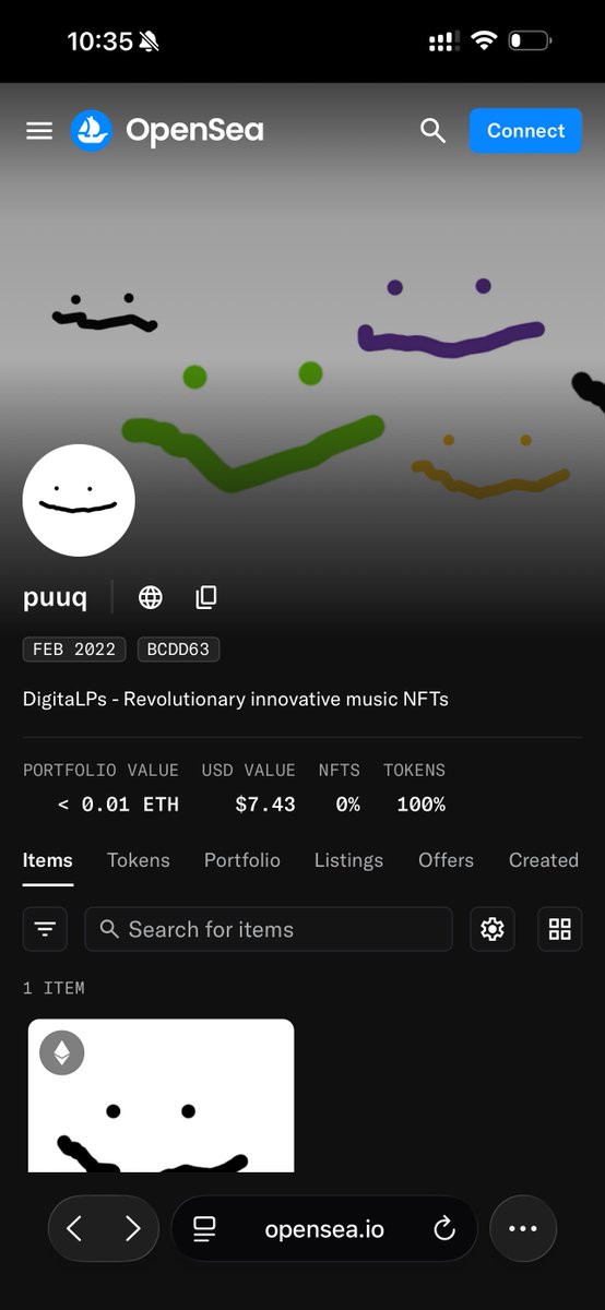 Another day, another scam. Today, I received a 1.9 ETH offer for my NFT, which made me curious to actually check on the one I randomly listed back in February 2022. Turns out, it's still worth absolutely nothing. Happy Sunday, y'all! 🦀