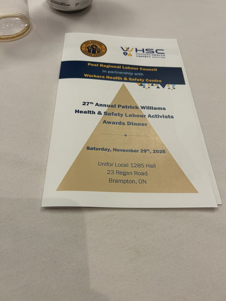 PeelLabour's tweet image. It was a wonderful night celebrating #OnLab at the 27th Annual Patrick Williams Health and Safety Awards. Thank you to all our guests and congratulations to the award winners. We appreciate you all!