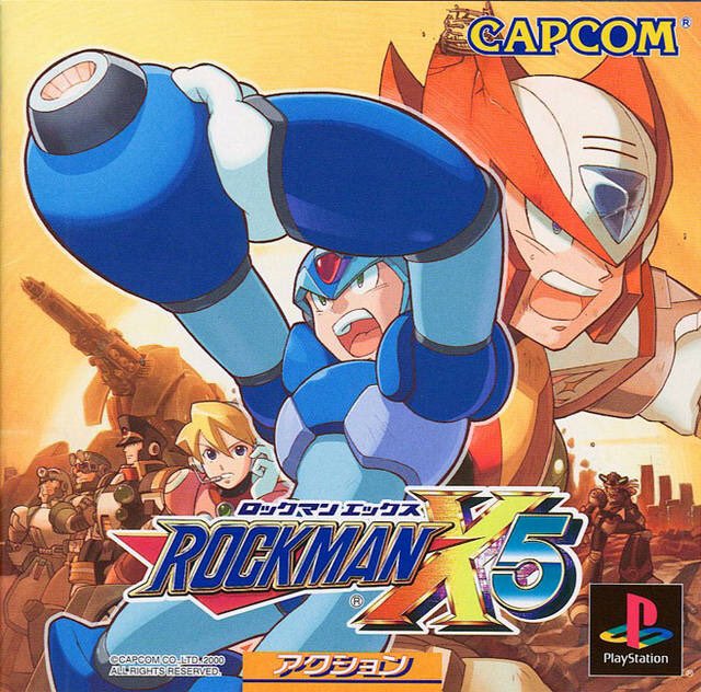 OnThisDayGaming's tweet image. Mega Man X5 for the PS1 was released on this day in Japan, 25 years ago (2000)