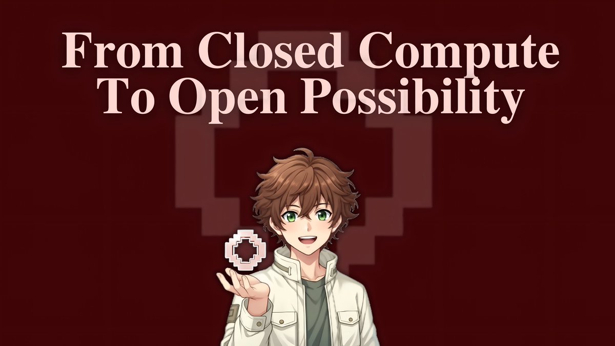 𝐅𝐫𝐨𝐦 𝐂𝐥𝐨𝐬𝐞𝐝 𝐂𝐨𝐦𝐩𝐮𝐭𝐞 𝐓𝐨 𝐎𝐩𝐞𝐧 𝐏𝐨𝐬𝐬𝐢𝐛𝐢𝐥𝐢𝐭𝐲

Right now everyone is excited about open-source models. Every week there’s a new release: faster, bigger, smarter, more optimized.

But there’s a silent truth nobody wants to admit.
Open-source is