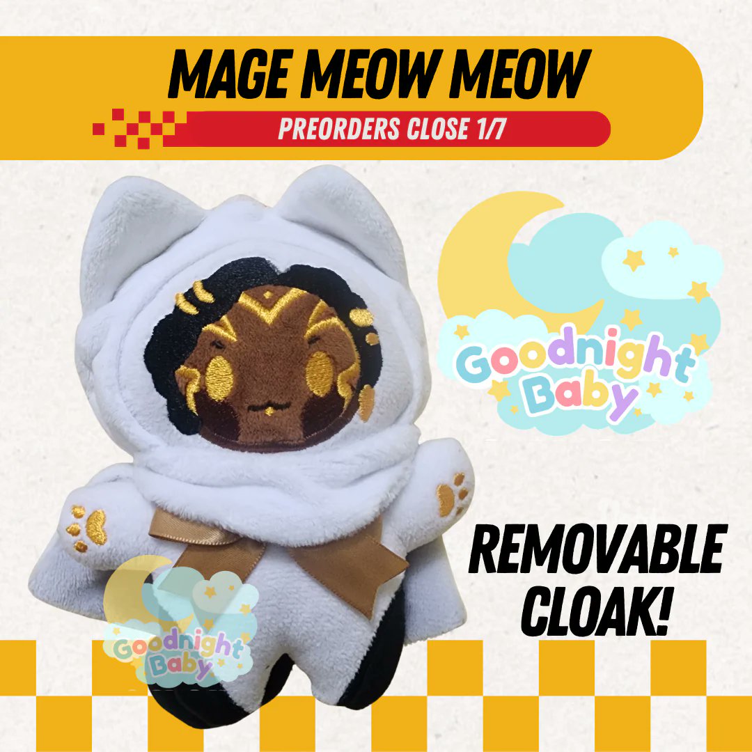 Cute Mel fanmerch! 😻

If you love plushies and Mel Meowdarda, check out this adorabe Mage Meow Meow plush made by nobledemons! #arcane #melmedarda

Preorder here: nobledemons.com/products/goodn…