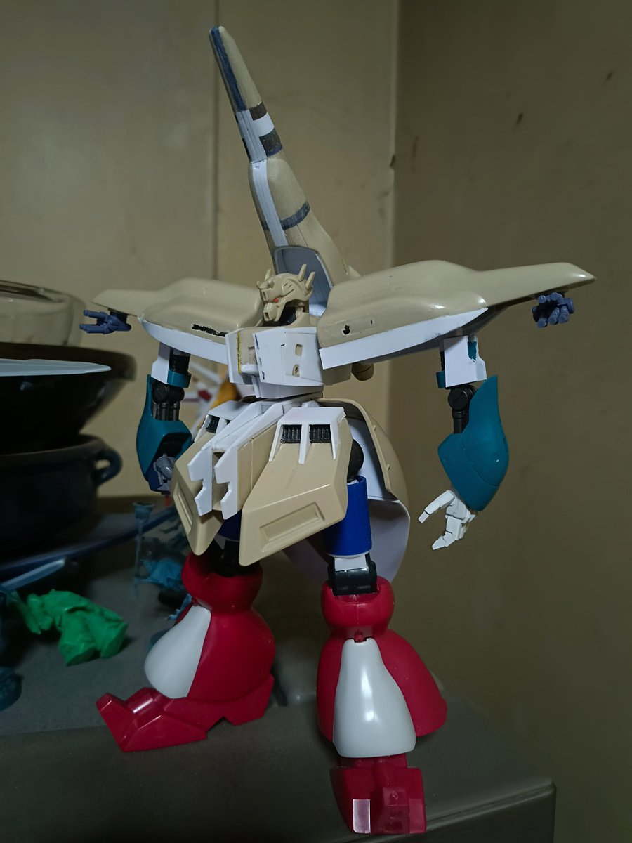 Expanded and lengthened the backpack/nosecone on the Digamma