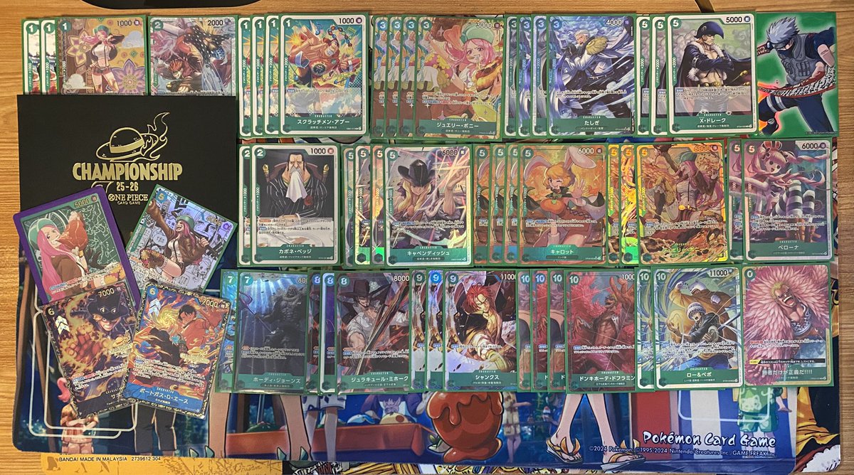 fudelioTCG's tweet image. Tokyo CS
Bonney🍕🫶🏻
TOP 4!!!

Ace 1❌
Ace 2⭕️
Blk Croc 2⭕️
Mihawk 1⭕️
Hancock 1⭕️
UP Luffy 2⭕️
Hancock 1⭕️
Ace 2⭕️
UP Luffy 2⭕️

Top 16:
Ace 1⭕️
Top 8:
Imu 1⭕️
Top4:
Hancock 2❌

Ty so much for everyone who cheered me on today!
Love you guys🫶🏻

BONNEY FOREVER!!!