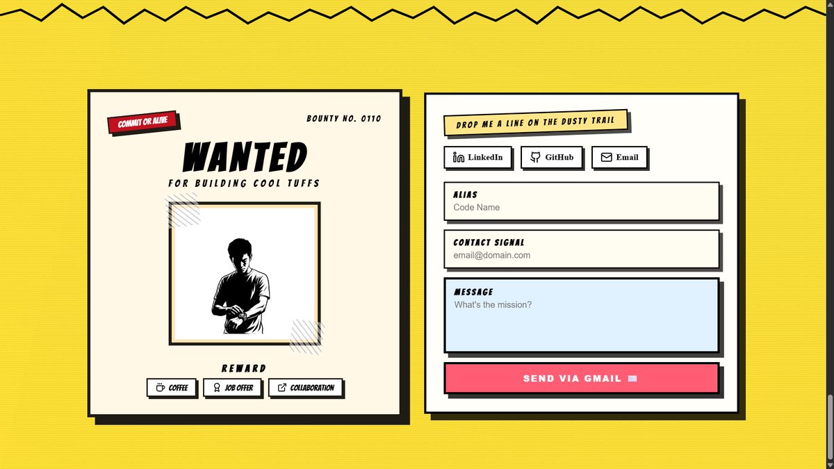 AnanthuN7652's tweet image. Built my new portfolio as a full-on comic-book issue 🕸️

Still polishing mobile responsiveness on a few sections + some final viewport tweaks (desktop already looks insane though 👀)

web-slinger.vercel.app

#WebDev #frontendengineering  #portfolio  #indiedev