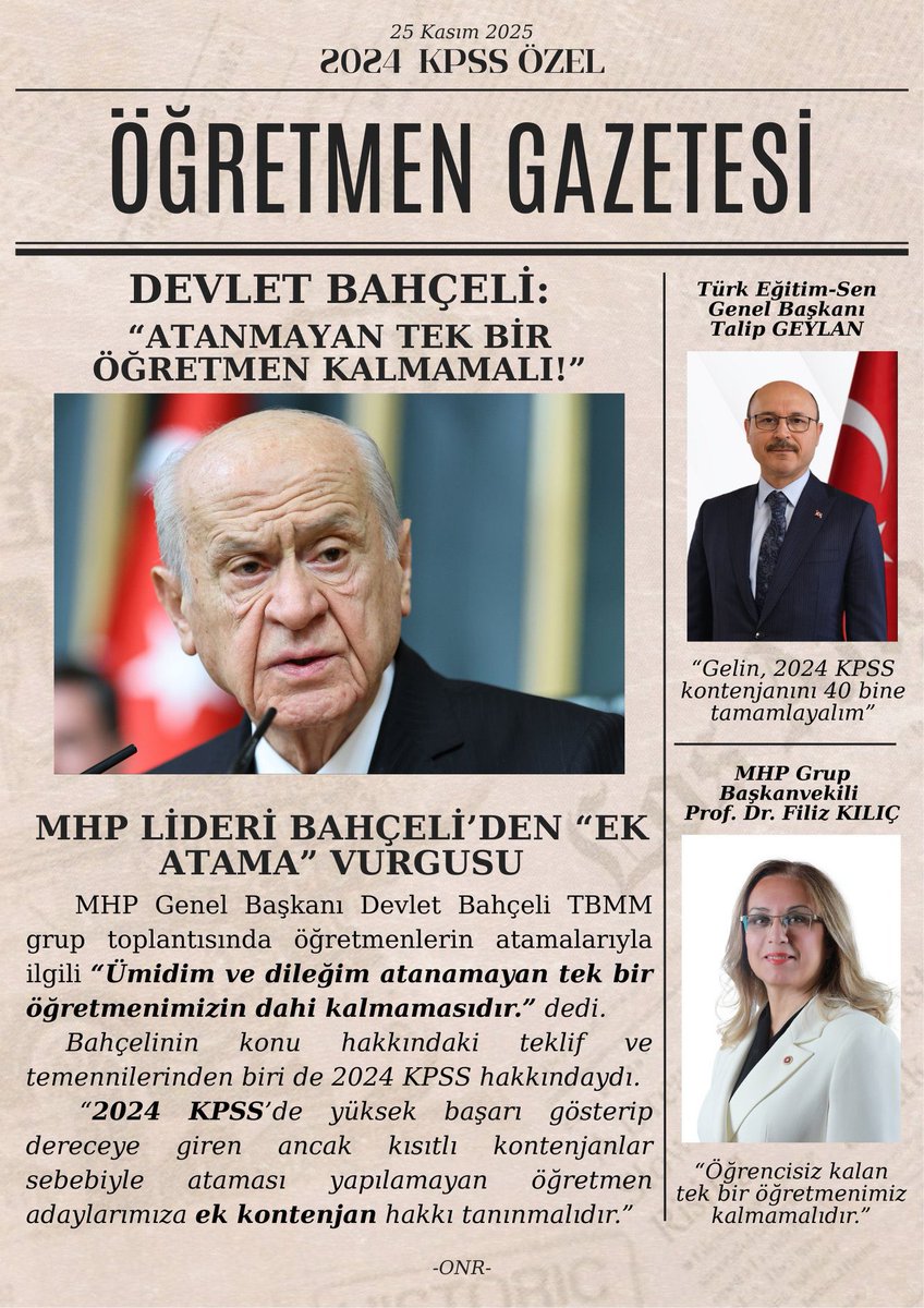 Eğitimin geleceğini inşa etmek için 2024 KPSS ile emek veren öğretmenlerin kadroya alınması elzemdir. 25 bin ek atama, 86.000 ücretli yerine kalıcılık sağlar. Ek olarak
<a href="/RTErdogan/">Recep Tayyip Erdoğan</a> <a href="/Akparti/">AK Parti</a> <a href="/tcmeb/">Millî Eğitim Bakanlığı</a> <a href="/_cevdetyilmaz/">Cevdet Yılmaz</a> <a href="/MHP_Bilgi/">MHP</a>
#Külliye2024KpssEkYirmiBeşBin