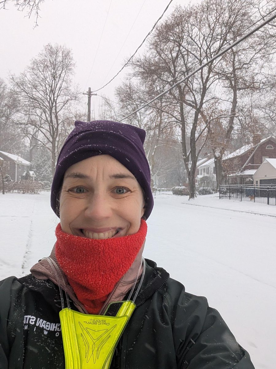 JessicaForMI's tweet image. Yaktrax: $50. Sweatproof headphones: $150. TSO tunes: free (with Spotify subscription). Run through local nature preserve during a snow storm: priceless. Happy Thanksgiving weekend, everyone. I hope you got to take some time for yourselves.