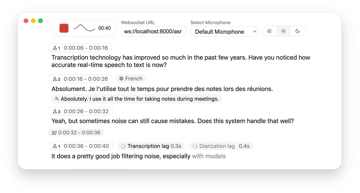 GitHub_Daily's tweet image. 想要在项目中实现实时语音转文字，通常只能选云端 API，不仅贵还有考虑数据隐私问题。

而本地部署 Whisper 虽然免费，但处理流式音频时的延迟和断句体验往往不尽人意。

偶然在 GitHub 发现 WhisperLiveKit…