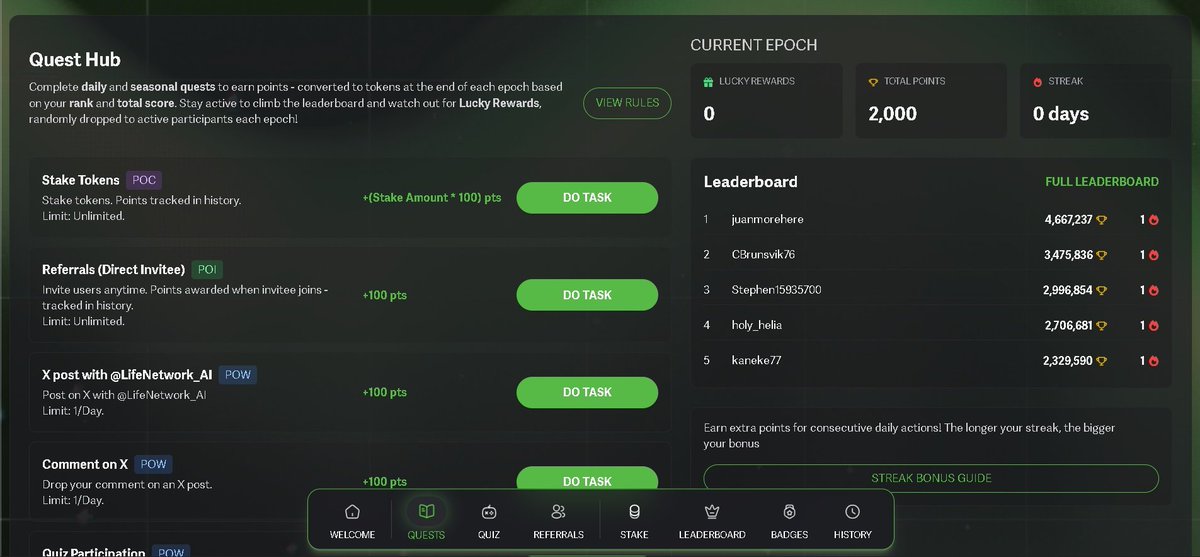 cryptostrategyc's tweet image. Update Life AI Airdrop🪂🪂🪂

- Visit Link: testnet.lifeai.io/ref?code=XJ4OM…
- Submit Evm address 
- Dayli Login
- Completed Quest
- Claim OG Badge
-  Done