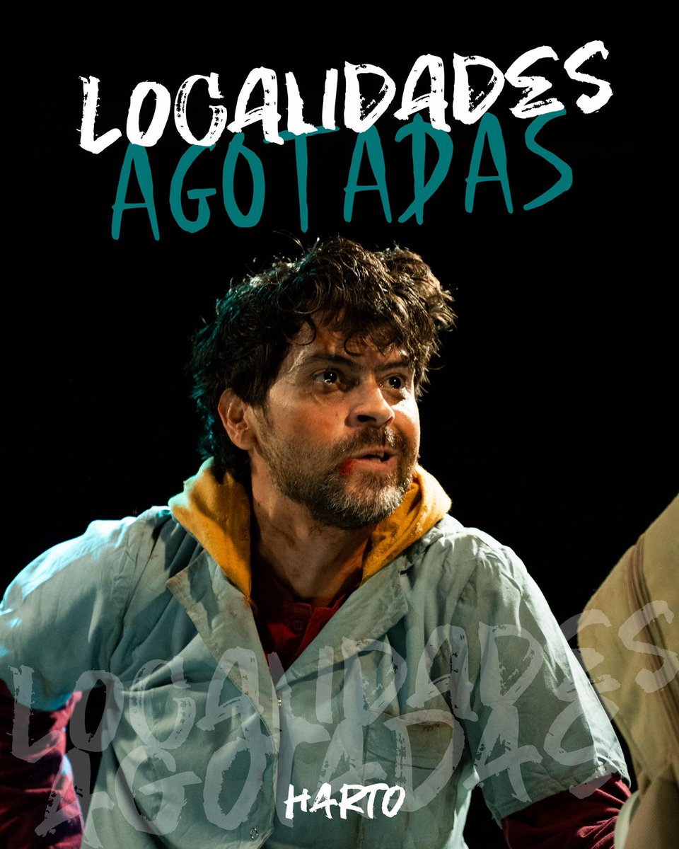 #Dianacionaldelteatro y lo celebramos con localidades agotadas. Gracias público 🎭🥹💪#Harto