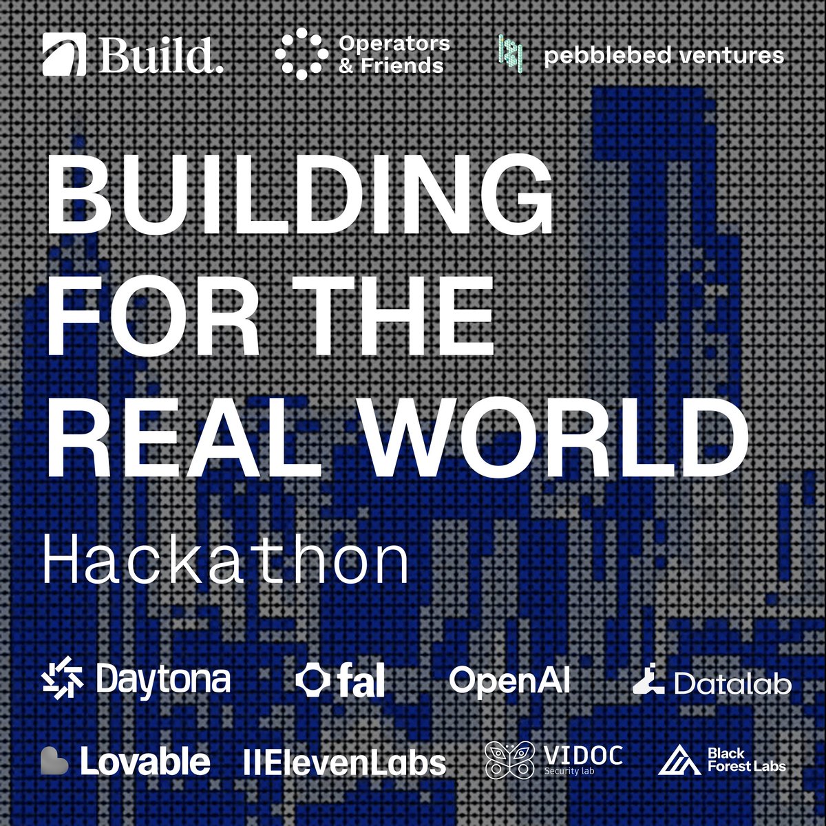 a few months back <a href="/jamesse_/">James SE</a>, <a href="/benmc27/">Ben McClusky</a>  and <a href="/Ninjaturtle_VC/">Michelangelo</a> had an idea.

host engineers who want to prototype AI and tech solutions for the physical world 🏗️

now we have +500 applications, &gt;$35k in prize pool, top engineers &amp; judges joining us in SF on Dec 2nd 🇺🇸

problems