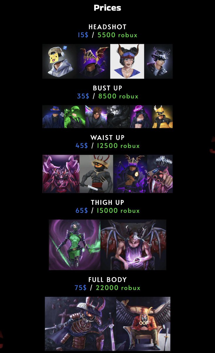 Drewcolor's tweet image. My new commission sheet in another form 🥰

From now on I can accept Venmo and Cashapp payment 💵

Please read the ToS before ordering: drewcolor.carrd.co

Likes and Rts are highly appreciated 😘

#roblox #robloxart #RobloxArtCommissions #RobloxCommissions #RobloxArtists