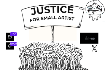 Does the ALGORITHM HATE all #smallartist ❓
Mooties, it's time to shine !!  
REPLY with your latest #artwork  and prove that SMALL ACCOUNTS MATTER‼️
#artmoots