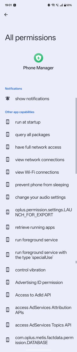 Phonenurd's tweet image. Do you know why people have trust issues with Chinese phones ?
Can anyone please explain to me why the phone manager app that claims to boost performance needs access to my advertising Id ?
The answer is monetization by pushing more targeted ads to users of these phones