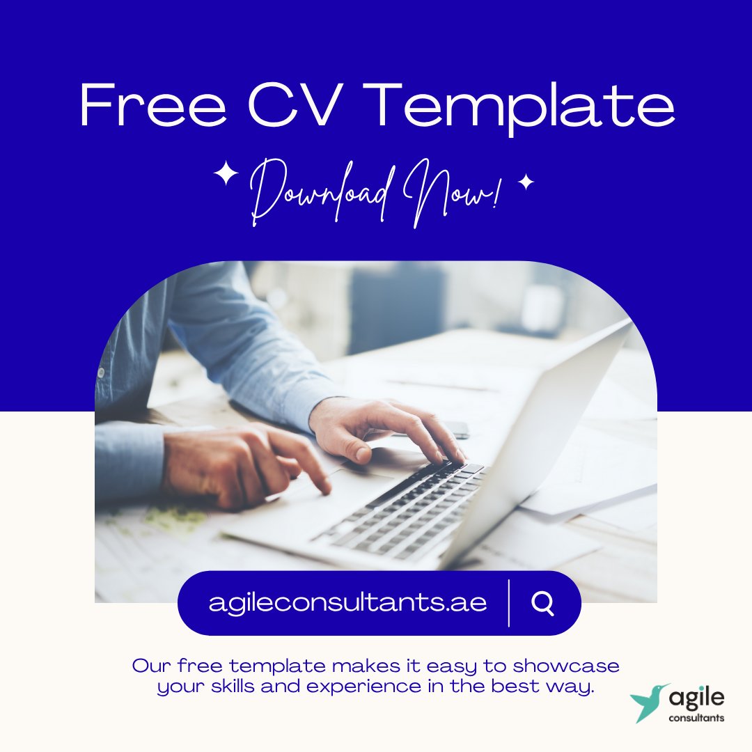 AgileUAE's tweet image. Download our free CV template and create a professional, polished profile today: agileconsultants.ae/download-our-f…

#CVTemplate #JobSearch #CVWriting #ResumeTips #CareerAdvice #AgileConsultants