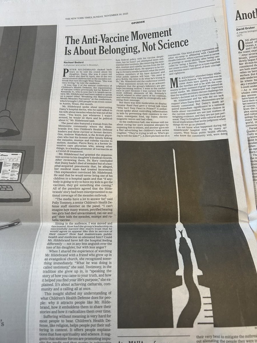 In print today! I like this headline  💫 🗞️