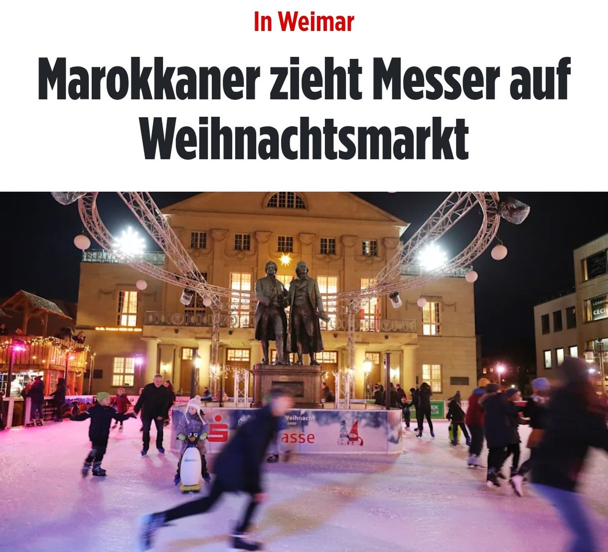 TimKoffiziell's tweet image. Einzelfall. 

#Weihnachtsmarkt #Weimar #Remigration
