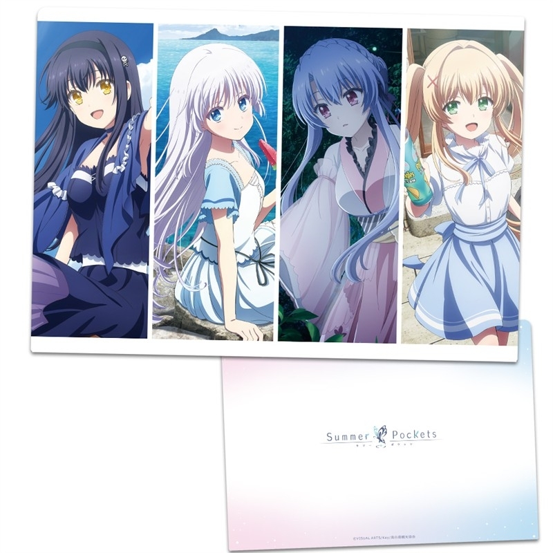 Summer Pockets BIGうちわ　４種　しろは　鴎　美希　　識 ˏˋ おすすめ商品情報 ˎˊ˗ 「Summer Pockets クリアファイル しろは＆蒼