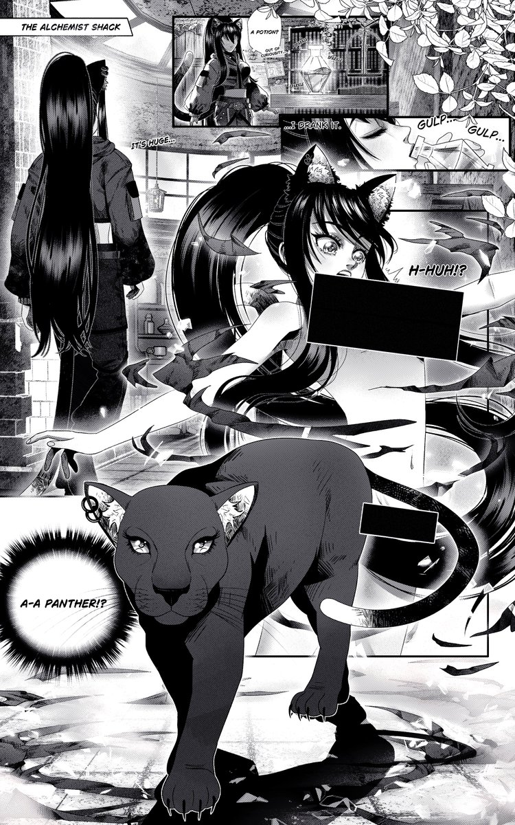 omggg thank you for this commisson <a href="/Aprils_artsy/">April's arts</a> this is so amazing i like when i turn into acc pantherrrrr ahhh its so beautiful i could litt cry rn  when i saww thisssss 🤭❤️🧡💛💚💙