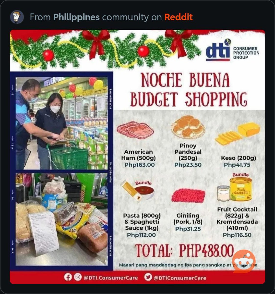nabunturanguy's tweet photo. DTI naman, ano ba kayo? SOBRANG PANG-IINSULTO NA ANG GINAGAWA NYO SA MGA PINOY, TAENA NIYO! Pag sinabing NOCHE BUENA, ang pinag-uusapan ay “HANDAAN NG ORDINARYONG PINOY FAMILY SA KAPASKUHAN.” It’s a time when everyone, rich or poor, wants to splurge, within his/her own means, of course. But, NOCHE BUENA tapos KAKAIN KA NG PANDESAL? Tanginang buhay naman yan!
