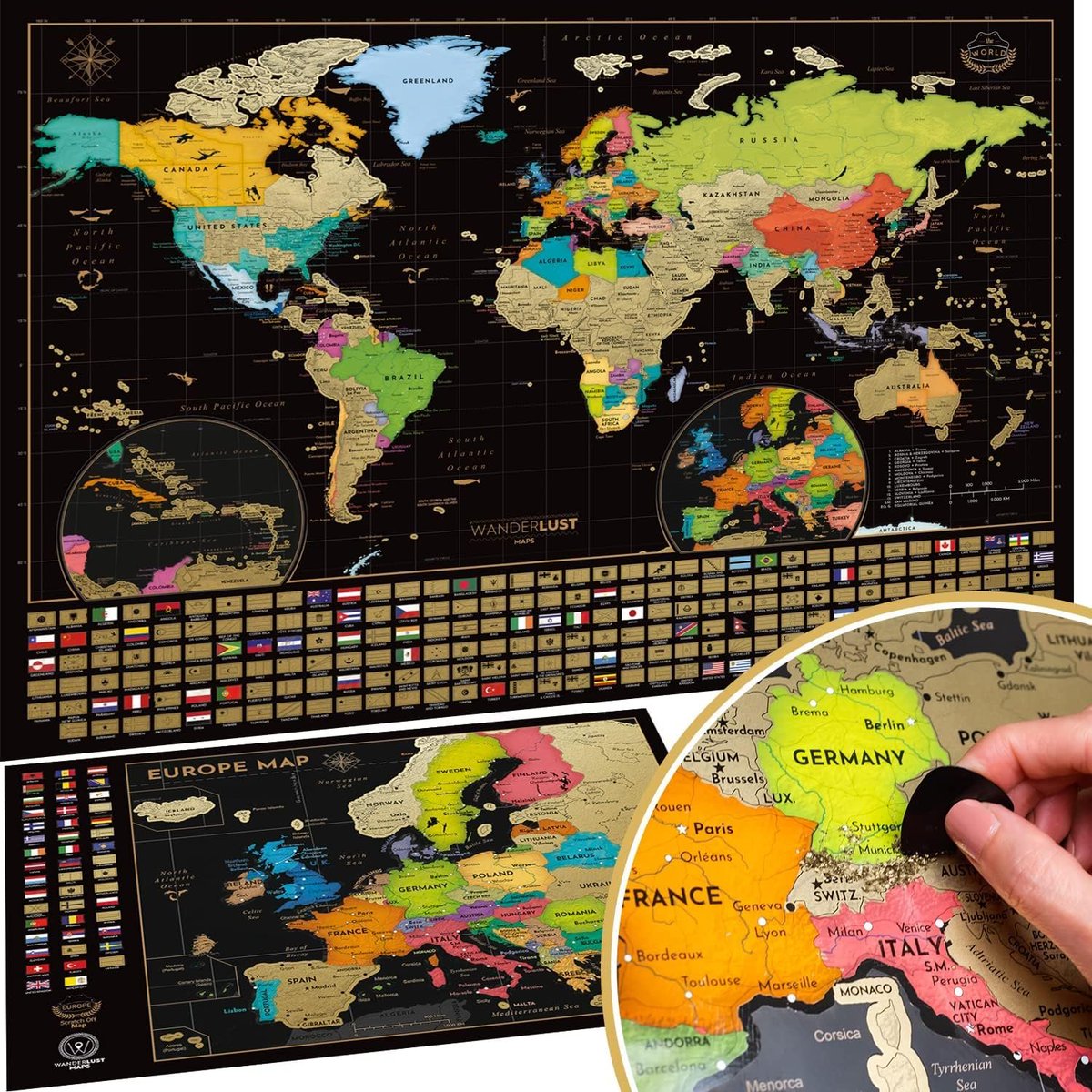 babyfashionusa's tweet image. Two Scratch Off Maps – Map of the World (Large) + Europe Map (Small) – Deluxe Scratch-Off Travel Posters for Adults, Kids

Price :  $39.99

sovrn.co/4ji0dme

#ad #Map 

Image Credit :  amazon