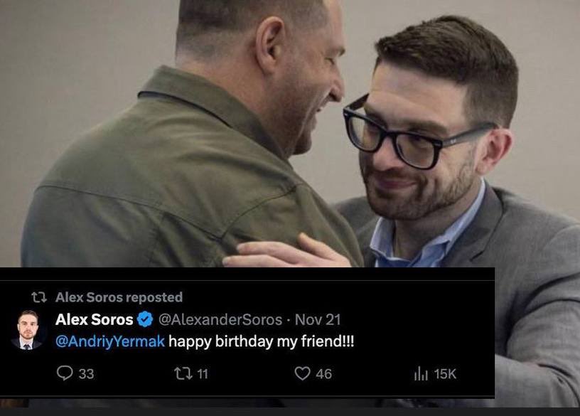 MyLordBebo's tweet image. Every November 21, Soros congratulated Andrey Yermak on his birthday.

“Happy birthday my friend”