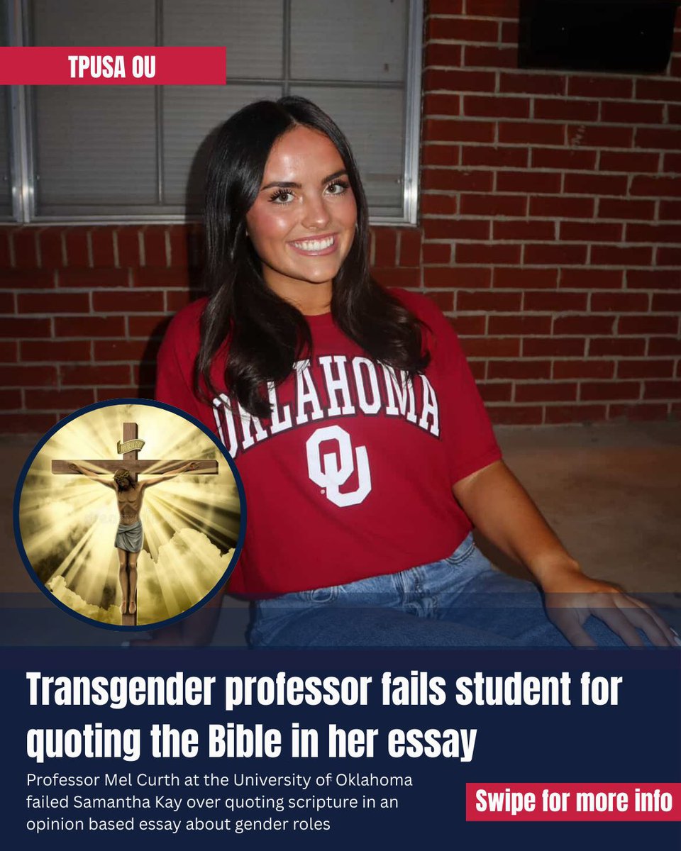 AlexanderMcCoy4's tweet image. It’s so funny that they’re trying to run with “she was failed because she QUOTED THE BIBLE” but then if you read the essay she never actually quotes the Bible!