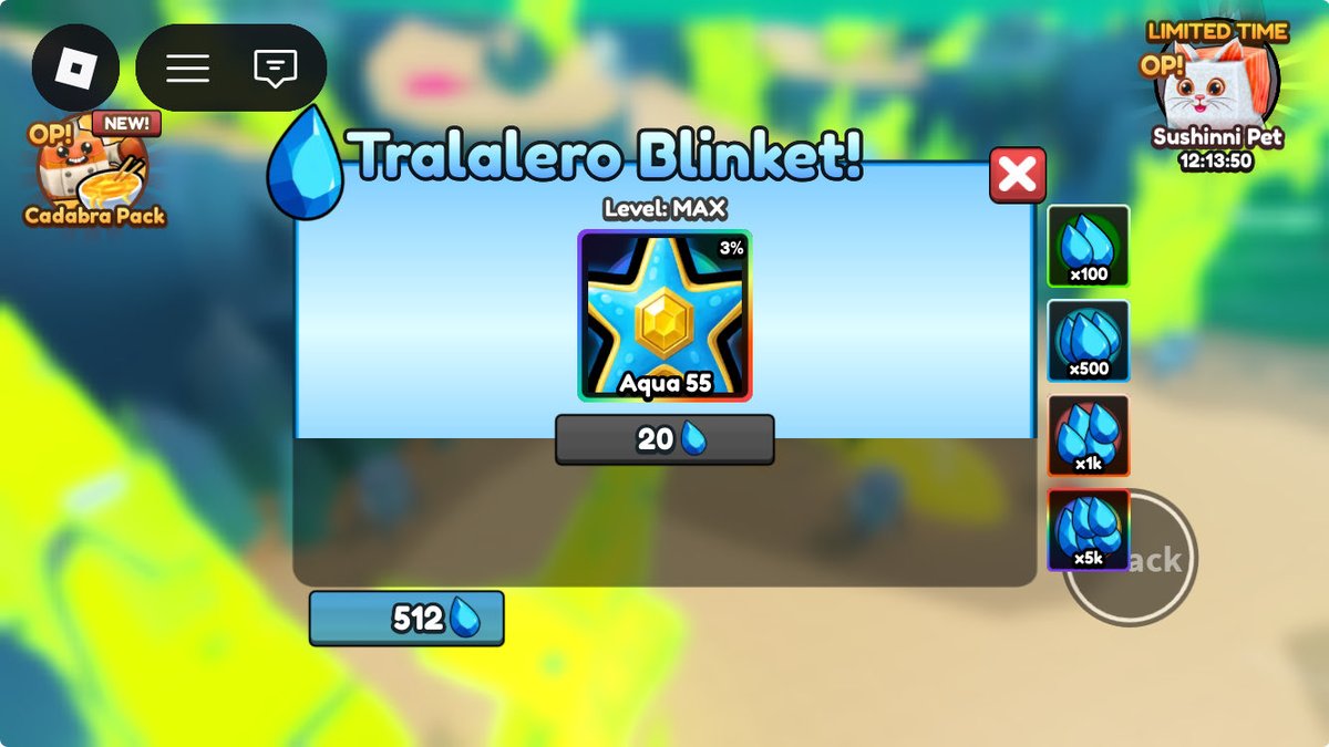 odod0d's tweet image. 追加された装飾品、マックスまで育ててみた
性能は20%でした
#brainrotevolution 
#ブレインロットの進化