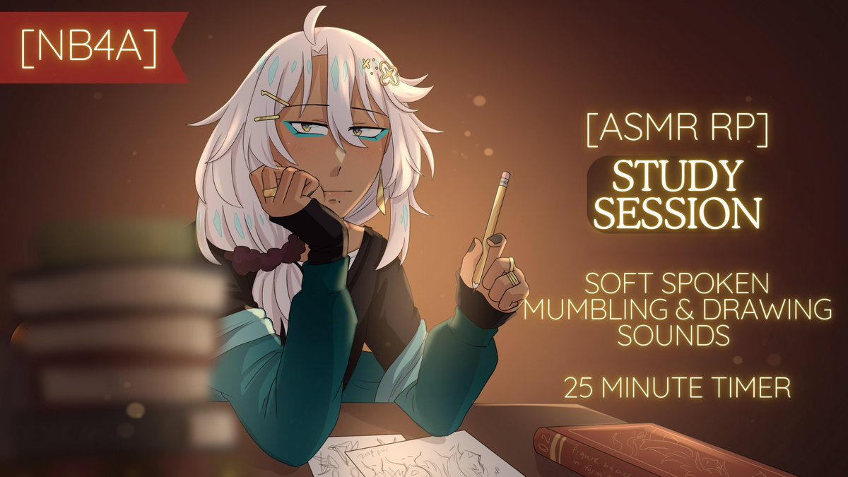 ✨NEW ASMR RP✨

It's cram season....so let's work hard together for at least a little bit! A 25 minute study session with soft spoken mumbling, humming, and drawing sounds. 

You can work along with me or sleep (I won't tell on you!) now on my yt and spotify~